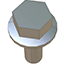 Hexagon flange bolt Din 6921 download 3D model